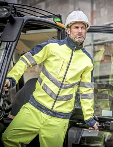 REG-TRA625-Pro Hi-Vis Softshell Jacket